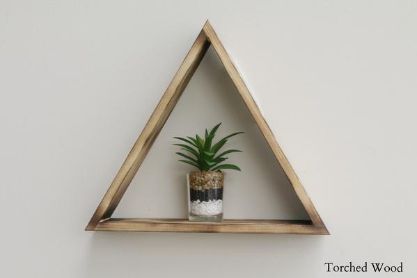 Triangle Shelf- Single - Torched