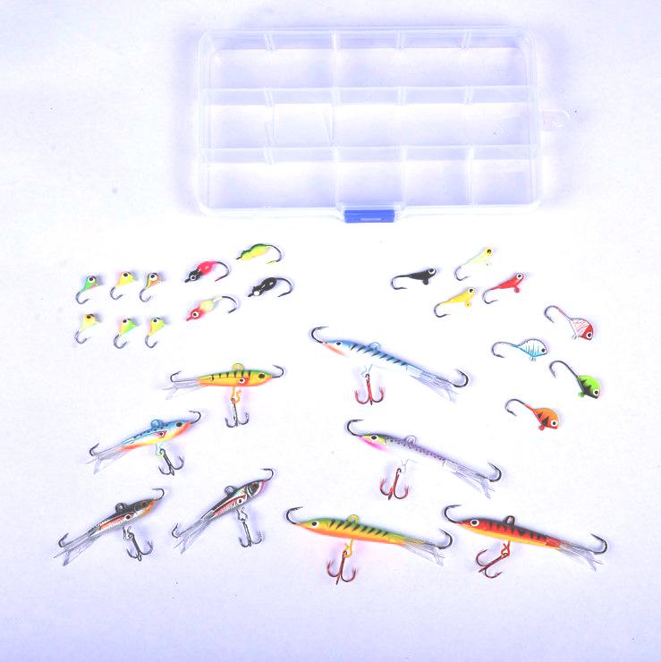 0.04oz - 0.63oz Ice Fishing Jig Set - 26 Pack