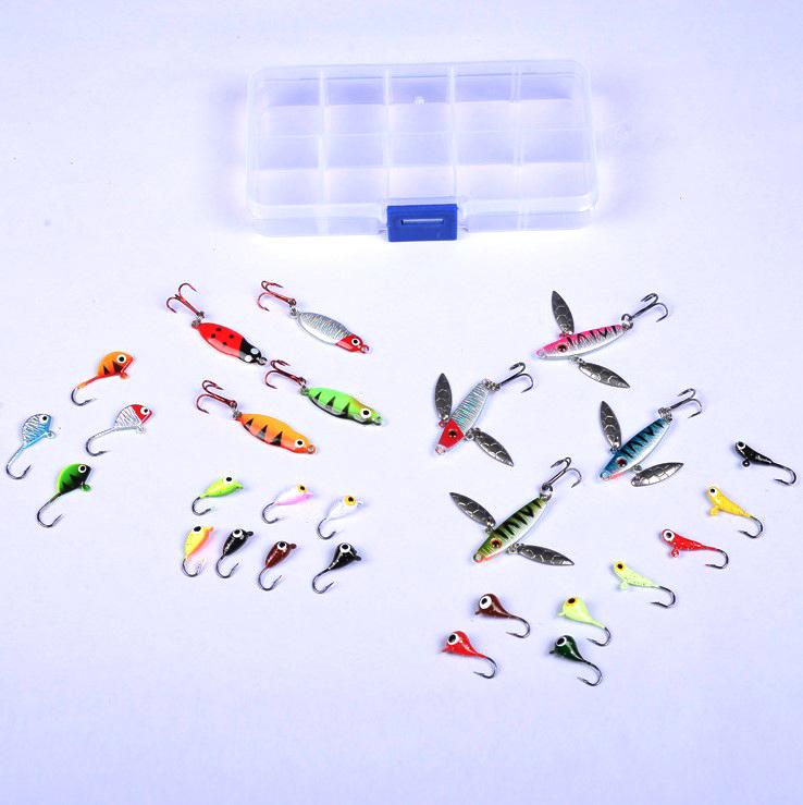 0.06oz - 0.25oz Ice Fishing Jig Set - 27 Pack