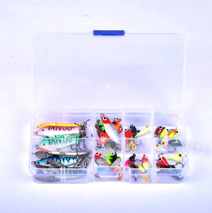 0.04oz - 0.25oz Ice Fishing Jig Set - 36 Pack