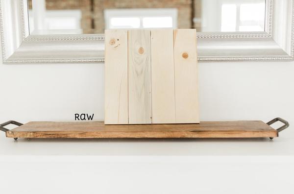 Wood Board (Choose Size and Color) - Small (13.75" Long) / Raw