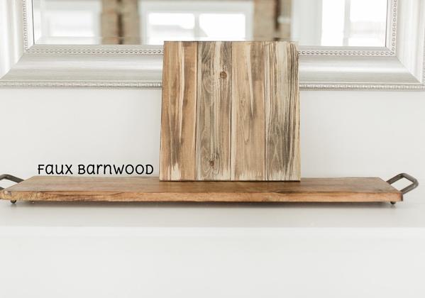 Wood Board (Choose Size and Color) - Small (13.75" Long) / Faux Barnwood
