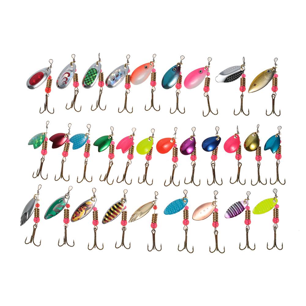 Carbon Steel Spinnerbait Set - 30 Pack